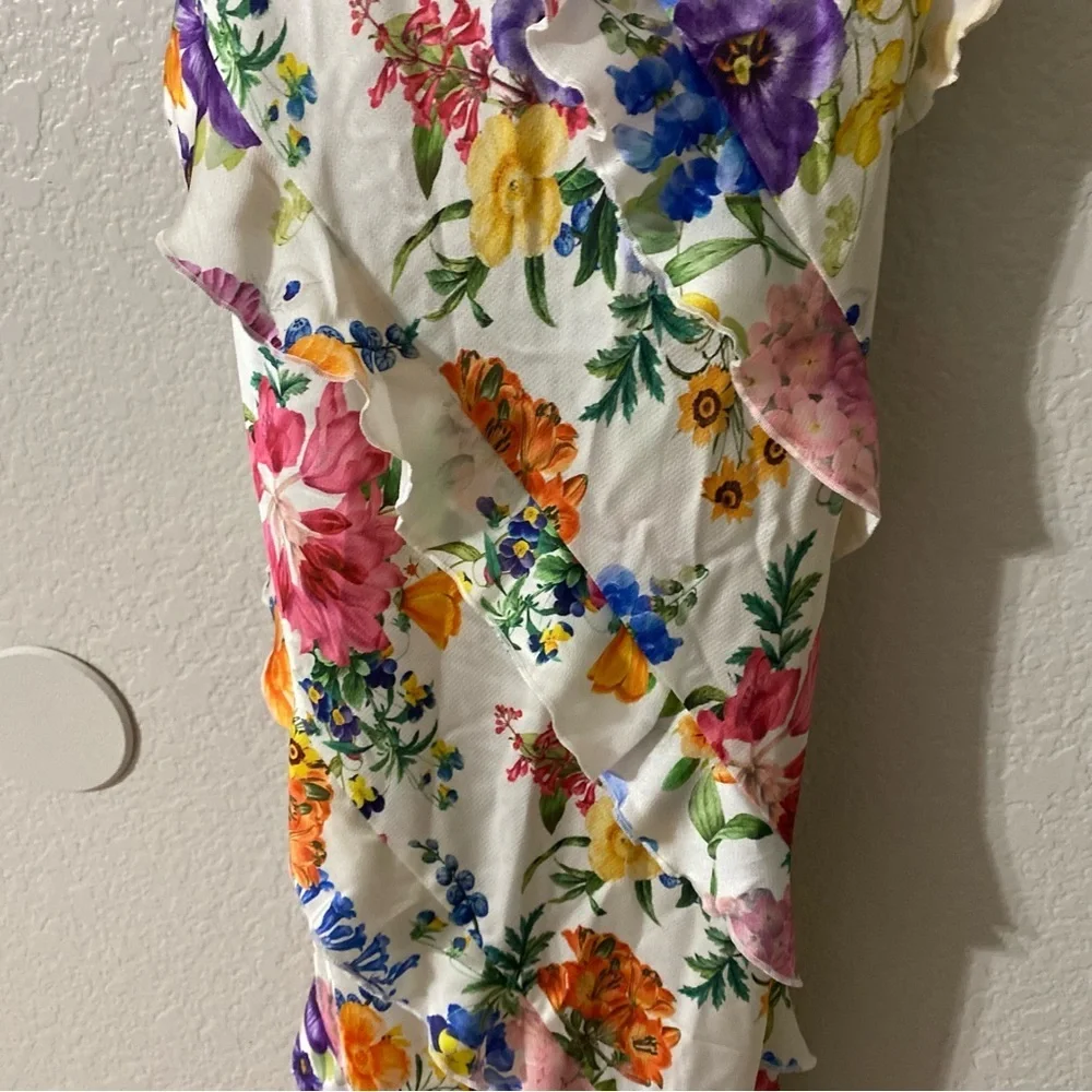 Stunning Romance Ruffle Dress in Ivory Botanical Floral from Show Me Your Mumu